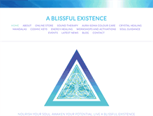 Tablet Screenshot of ablissfulexistence.com